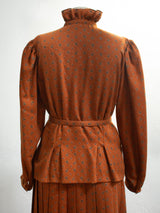 Vintage 1980s Albert Nipon Wool Autumnal Blouse Large - We Thieves