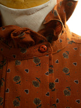 Vintage 1980s Albert Nipon Wool Autumnal Blouse Large - We Thieves