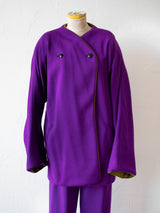 Vintage 1980s Adam Beal Reversible Purple/Green Wool Jacket M/L - We Thieves