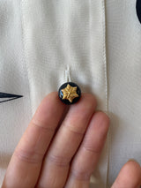 Vintage Escada Nautical Navigation Print Silk Blouse Size 42