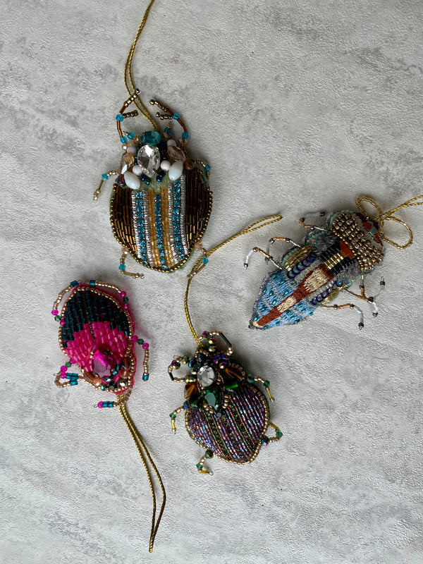 Beaded Beetle Ornament - We Thieves