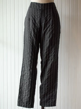 Vintage Y2K Vivienne Tam Pinstripe Low-Rise Trouser Size 2 - We Thieves