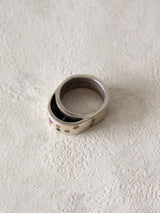Artisan Sterling + Sapphire Inlay Ring Size 7 - We Thieves