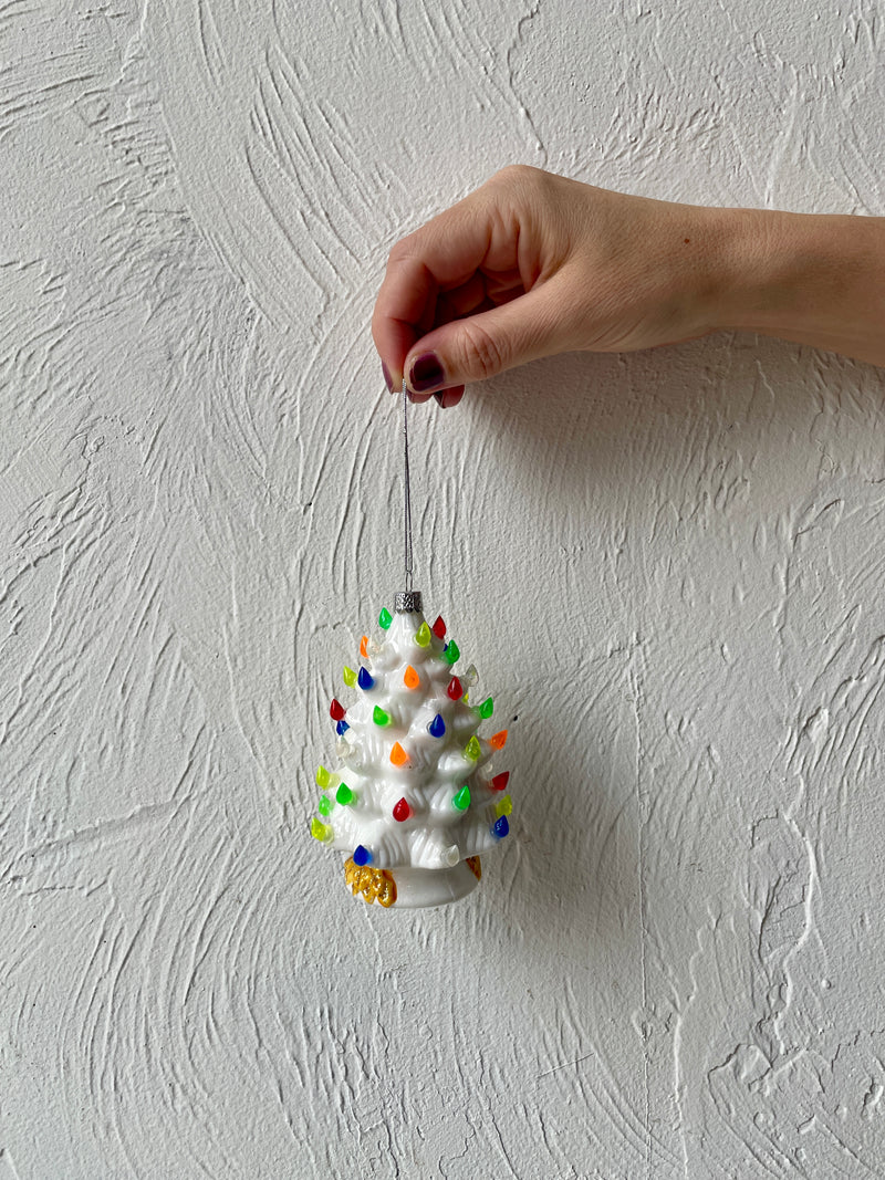 Christmas Tree Glass Ornament