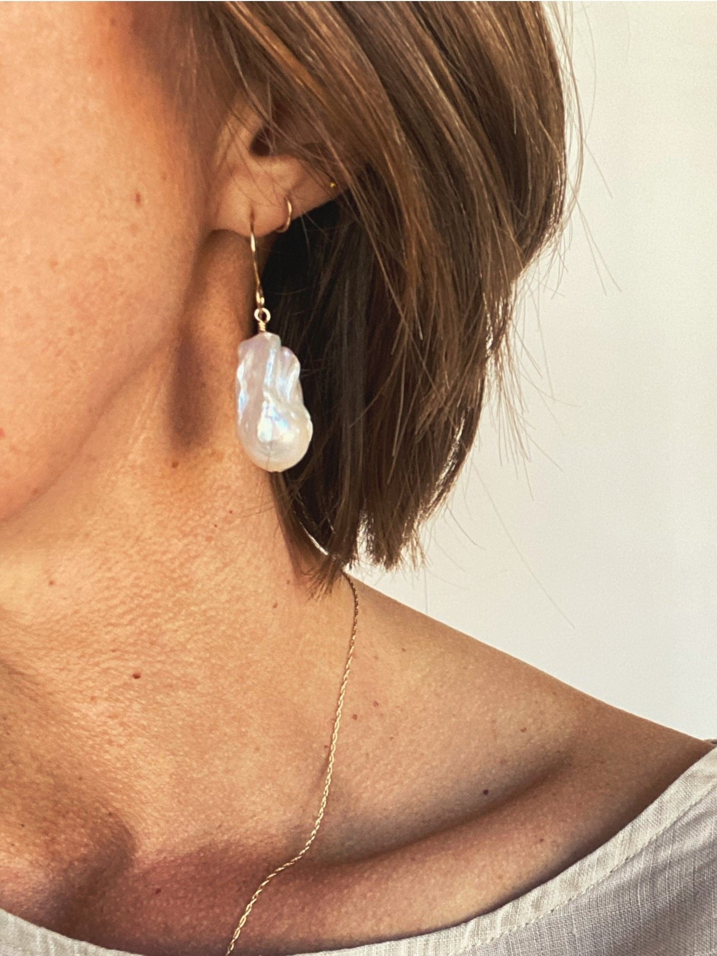 200円の追加割引/ [COLD FRAME]/ BAROQUE PEARL SHAPED EARRINGS BAROQUE PEARL SHAPED EARRINGS