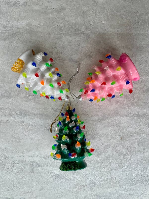Christmas Tree Glass Ornament