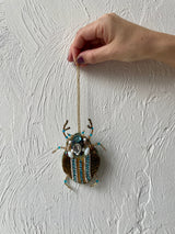 Beaded Beetle Ornament