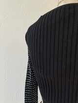 Vintage Christine Philipé Studded Long Sleeve Top S/M - We Thieves
