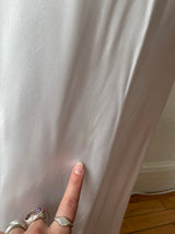 Vintage 1940s Powder Blue Silk Satin Slip Dress M - We Thieves