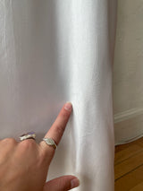 Vintage 1940s Powder Blue Silk Satin Slip Dress M - We Thieves
