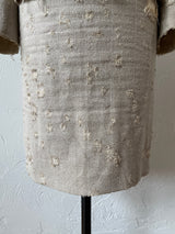 Vintage Prada Distressed Linen Silk Blend Blazer & Skirt Coordinate Set Size 40 - We Thieves