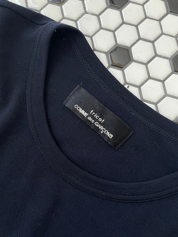 Vintage Comme Des Garçons Navy Wool Asymmetrical Cape/Dress M/L - We Thieves