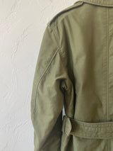 Vintage Military OG-107 Green Belted Trench Coat w/ Removable Lining S - We Thieves
