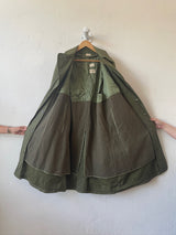Vintage Military OG-107 Green Belted Trench Coat w/ Removable Lining S - We Thieves