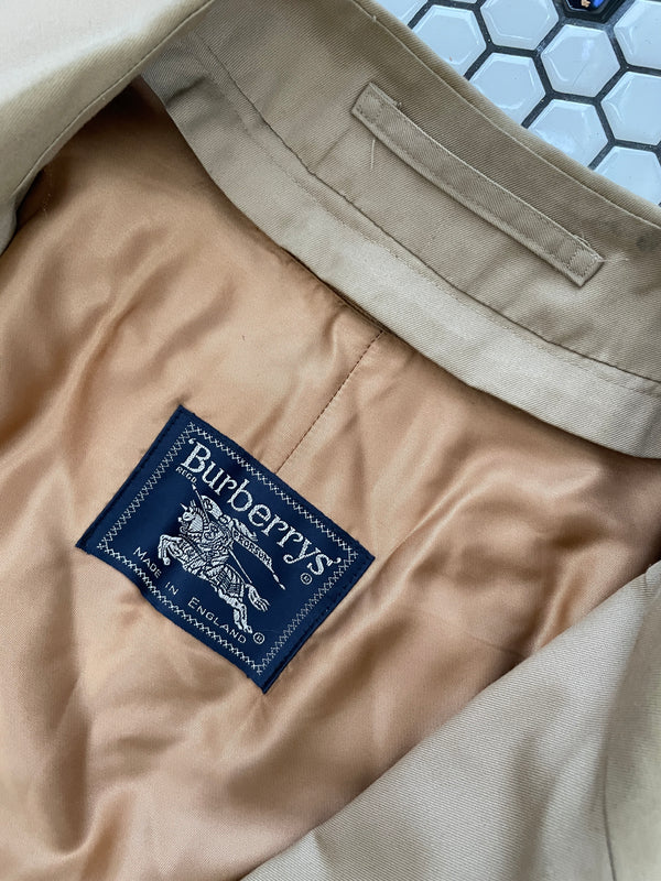 Vintage Burberrys' Car Coat with Detachable Wool Lining L - We Thieves