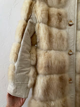 Vintage 1960s Daseler Furs and White Leather Coat - We Thieves