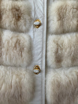 Vintage 1960s Daseler Furs and White Leather Coat - We Thieves