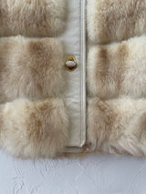 Vintage 1960s Daseler Furs and White Leather Coat - We Thieves