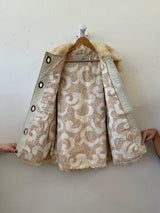 Vintage 1960s Daseler Furs and White Leather Coat - We Thieves