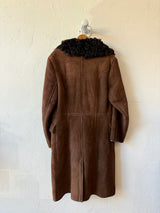 Vintage Antarex Brown Lambskin & Shearling Coat L/XL