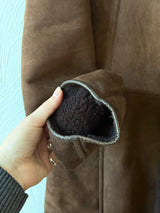 Vintage Antarex Brown Lambskin & Shearling Coat L/XL