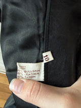 Vintage Leda Spain Bullskin, Leather, and Suede Long Coat M