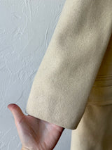 Vintage 1960s Betty Rose Wool Coat Cream M