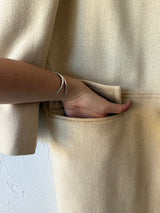 Vintage 1960s Betty Rose Wool Coat Cream M