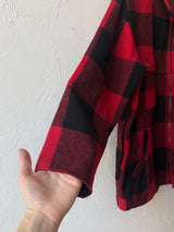 Vintage 1970s Woolrich Classic Red Buffalo Plaid Jacket Men's M