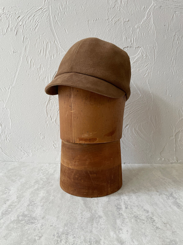 Vintage Cherry & Webb Clay Brown Suede Riding Hat