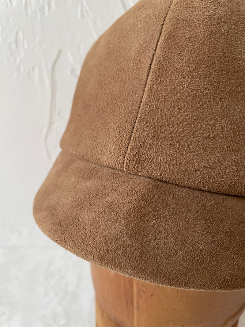 Vintage Cherry & Webb Clay Brown Suede Riding Hat - We Thieves