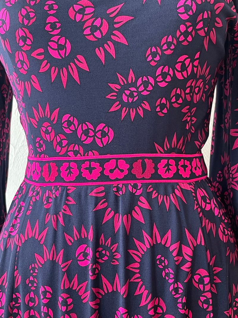 silk jersey dress Elegant Ruched Midi The model is wearing a size 2 Pink silk jersey dress from