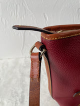 Vintage Dooney & Bourke Brick Red Pebbled Leather Handbag - We Thieves