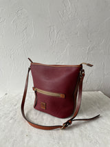 Vintage Dooney & Bourke Brick Red Pebbled Leather Handbag - We Thieves
