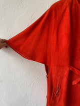 Vintage 1960s Orange Suede Cape S/M - We Thieves