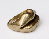 Kiss Ring in Brass Size 8 - We Thieves
