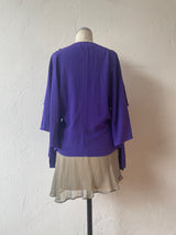 Vintage Robert Rodriguez Sleeveless Royal Purple Silk Fairy Top S/M - We Thieves