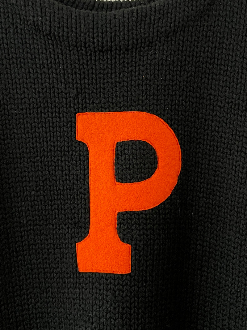 Vintage 1940s Princeton University Hand-Loomed Wool Sweater L