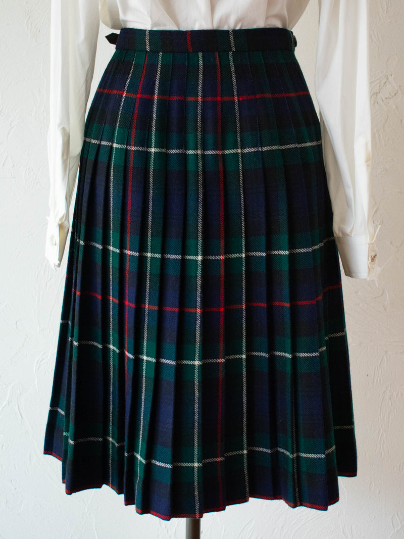 Vintage Blarney Irish Tartan Wool Kilt Skirt M - We Thieves