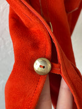 Vintage 1960s Orange Suede Cape S/M - We Thieves