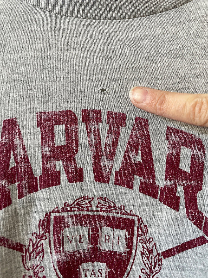 Vintage Harvard Crew Heather Grey Single-Stitch T -Shirt L