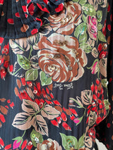 Vintage Diane Freis Roses & Polka Dots Novelty Blouse M - We Thieves