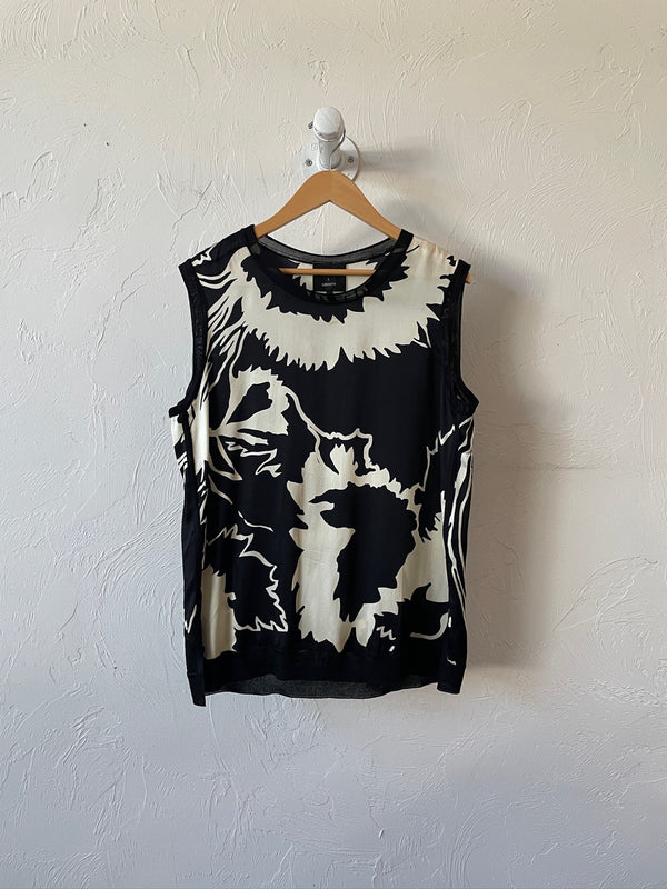 Rag & Bone x Liberty Sleeveless Black & White Printed Top M - We Thieves
