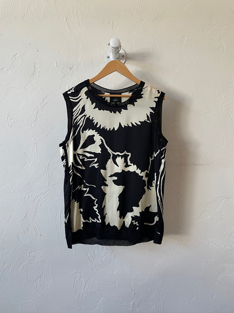 Rag & Bone x Liberty Sleeveless Black & White Printed Top M - We Thieves
