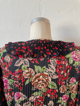Vintage Diane Freis Roses & Polka Dots Novelty Blouse M - We Thieves
