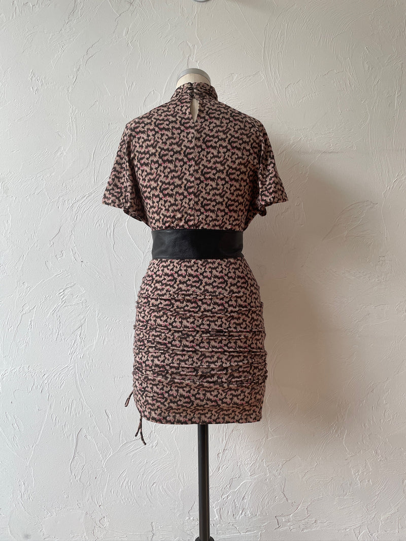 Vintage Isabel Marant Etoile Pink/Green Ikat Jersey Dress S - We Thieves