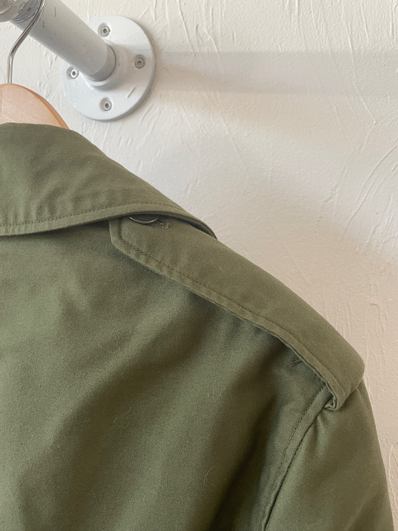 Vintage Military OG-107 Green Belted Trench Coat w/ Removable Lining S - We Thieves