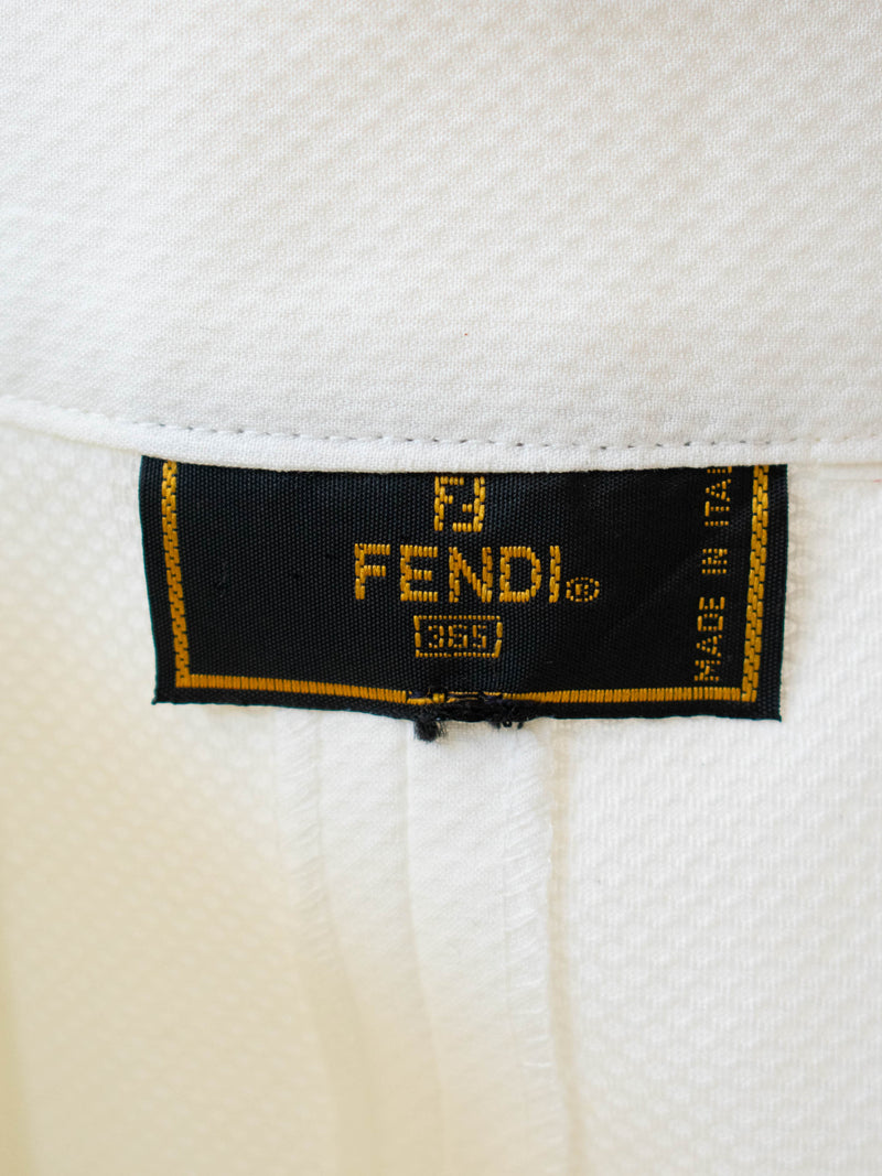 Vintage Fashion Vintage Fendi Tag Vintage Fendi White Textured