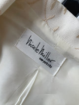 Vintage Nicole Miller Embroidered Vines Cream Cropped Jacket/Blazer XS - We Thieves