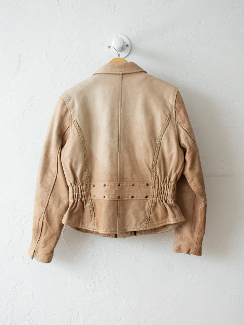 Vintage Hudson Clay Brown/Beige Leather Jacket M - We Thieves